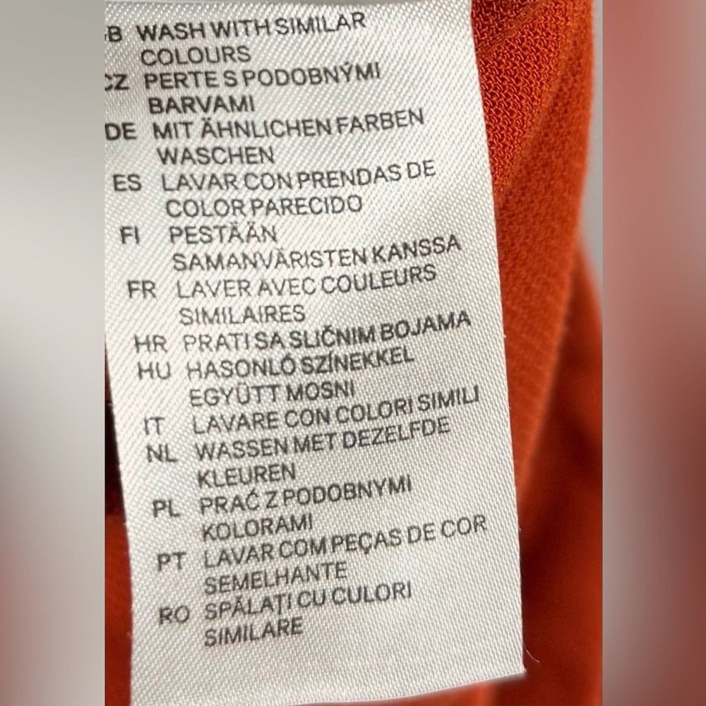 H&M Vibrant Orange Fabric Blend Size 8 Mini Skit - Picture 5 of 5